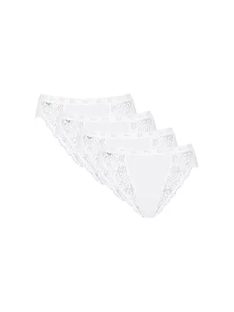 SLOGGI | Slip "Thai Chic" 4-er (Weiss) | 